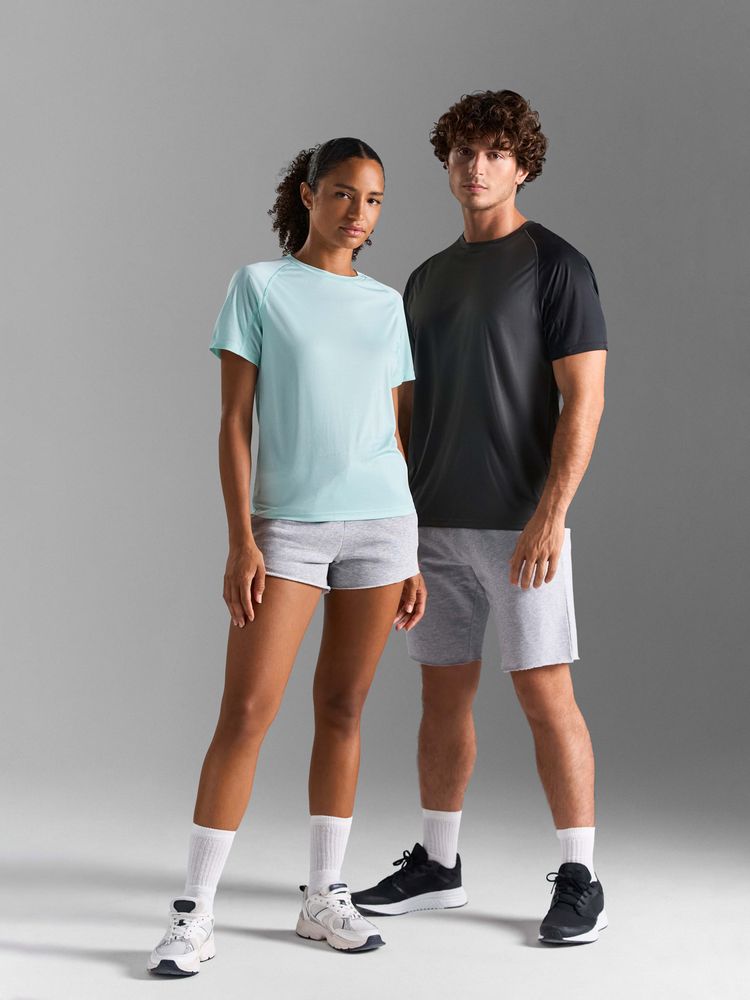 Футболка спортивная унисекс Vortex, молочно-белая / Миниатюра модельного (1000)