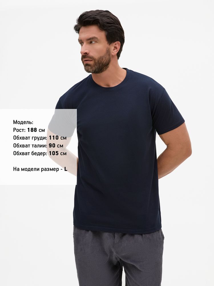 Футболка Regent 150, темно-синяя (navy) / Миниатюра модельного (1000)