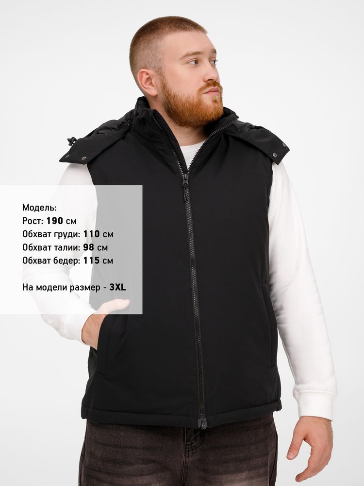 Жилет унисекс Sfera, черный / Миниатюра модельного (1000)