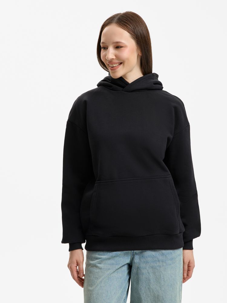 Худи унисекс оверсайз Daylero, черное / Миниатюра модельного (1000)