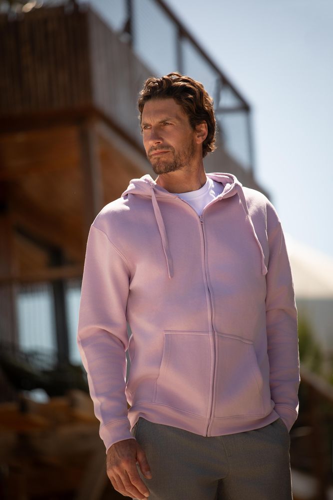 Толстовка мужская на молнии с капюшоном Amsterdam, темно-синяя / Миниатюра модельного (1000)