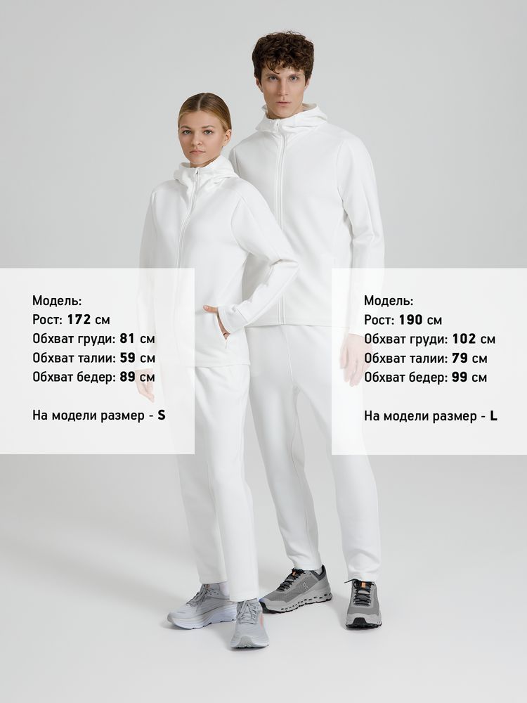 Куртка с капюшоном унисекс Begi, молочно-белая / Миниатюра модельного (1000)