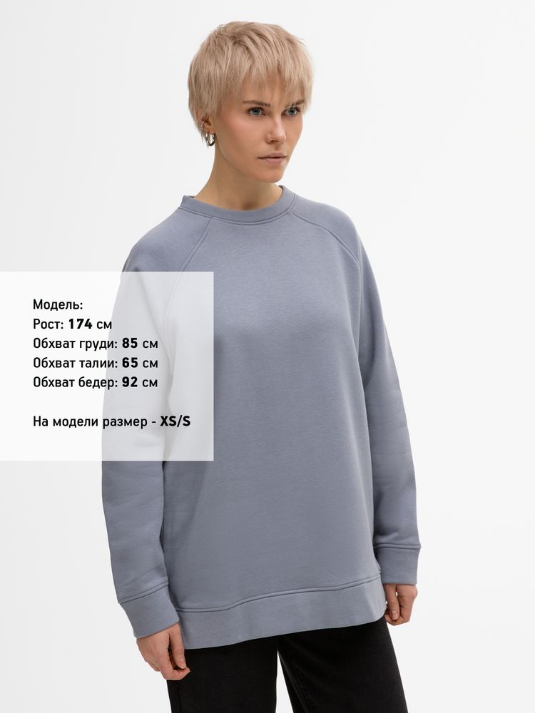 Свитшот унисекс S1, серый / Миниатюра модельного (1000)