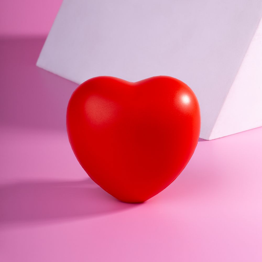 Антистресс «Сердце», красный / Миниатюра имиджевого (1000)