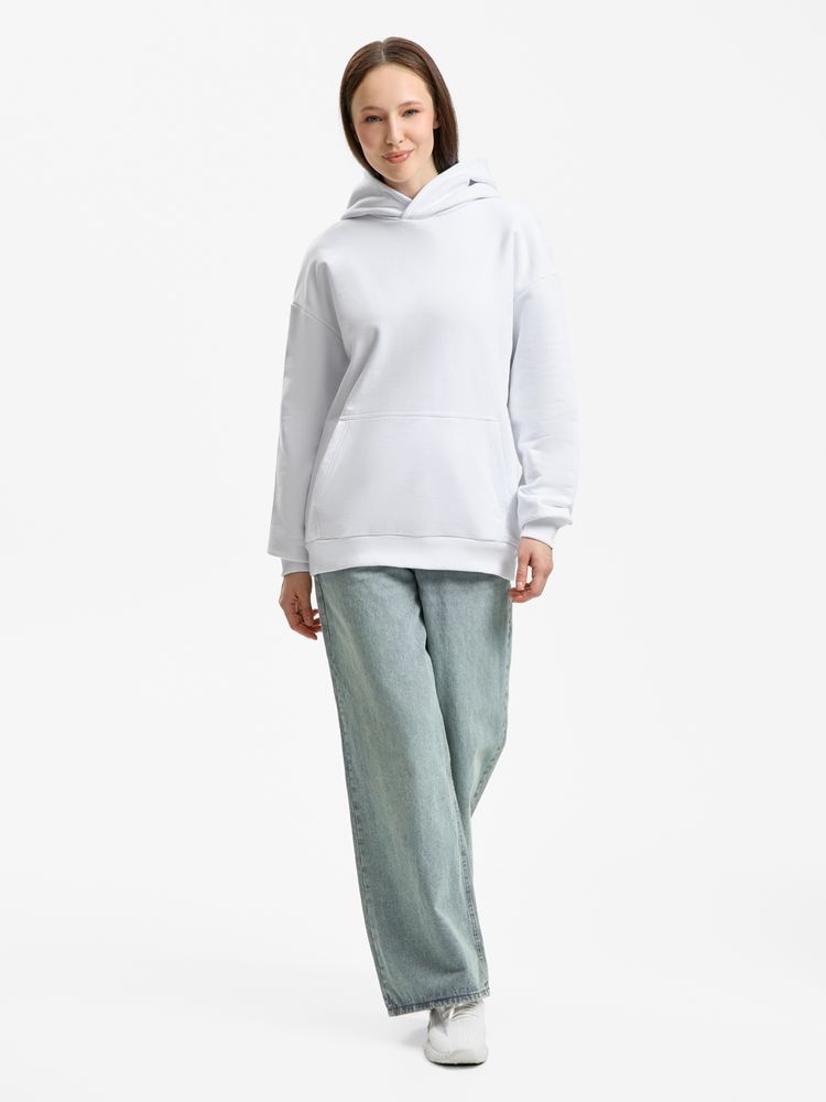 Худи унисекс оверсайз Daylero, белое / Миниатюра модельного (1000)