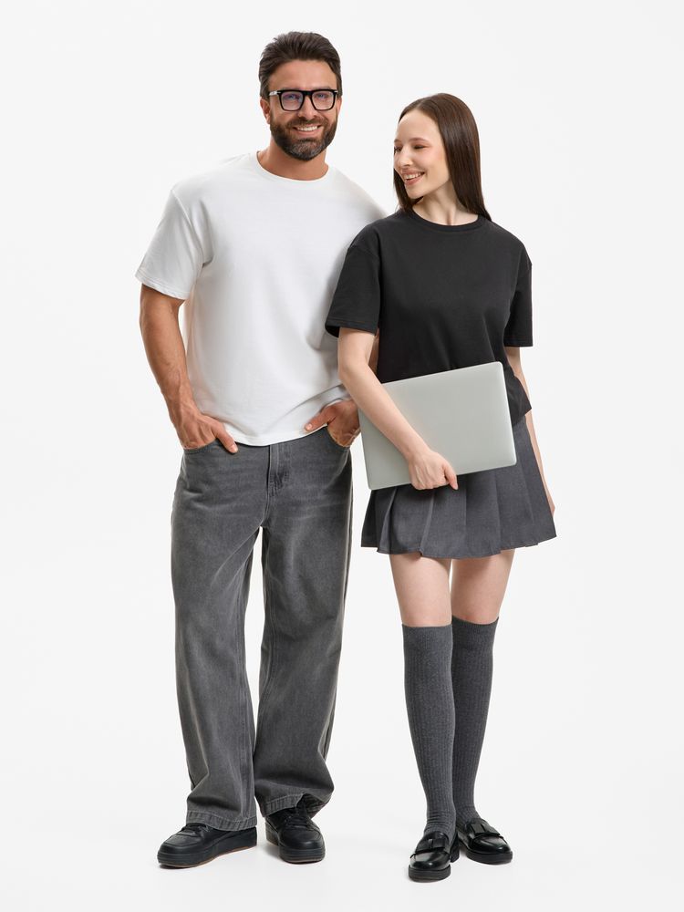 Футболка унисекс Durington, белая / Миниатюра модельного (1000)