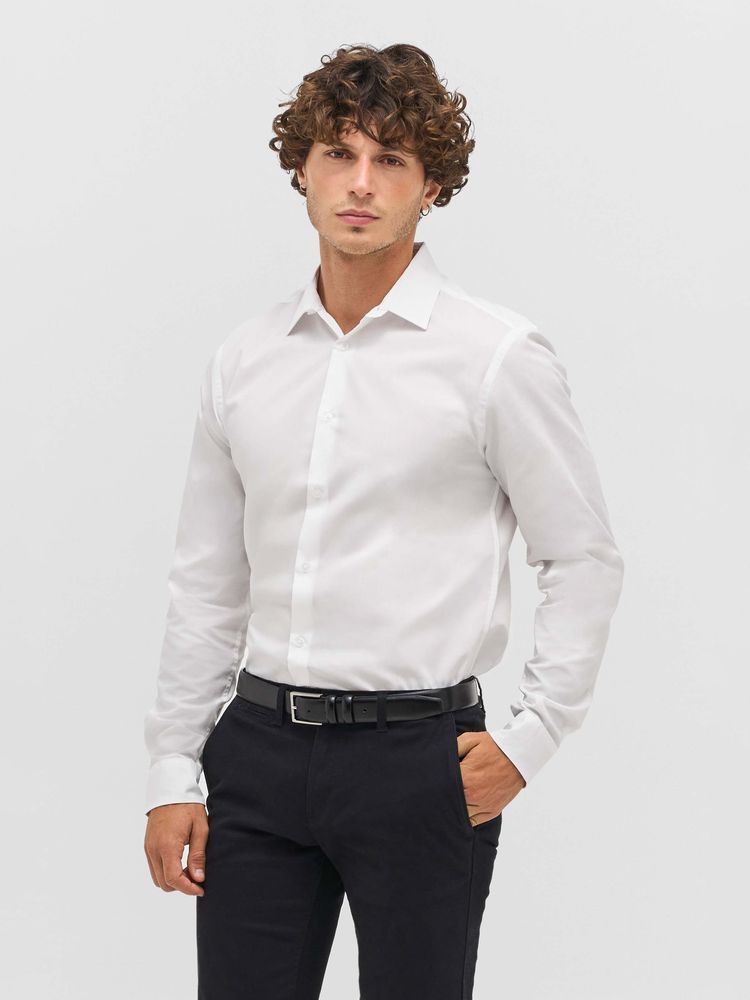 Рубашка мужская Bailey, голубая / Миниатюра модельного (1000)