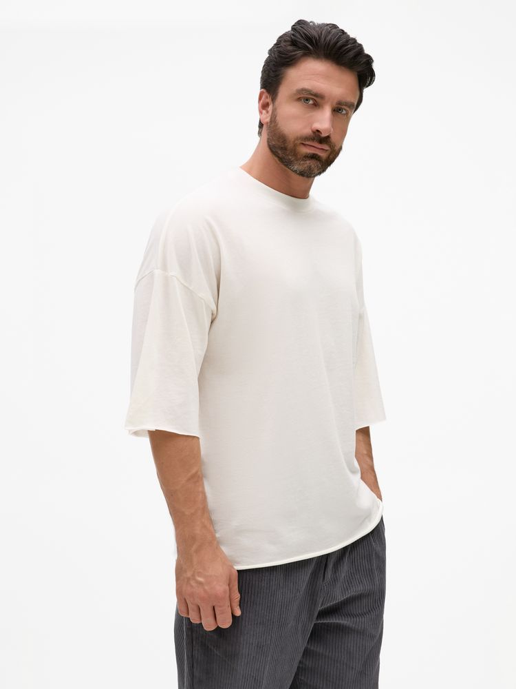 Футболка унисекс T1, молочно-белая / Миниатюра WWW (1000)