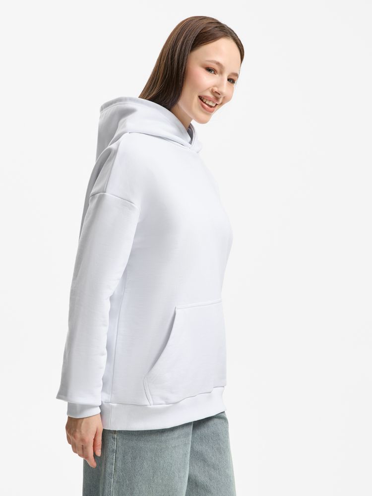 Худи унисекс оверсайз Daylero, белое / Миниатюра модельного (1000)