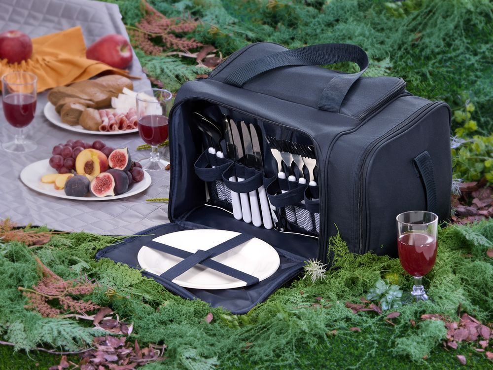 Набор для пикника Campello на 4 персоны, темно-синий / Миниатюра имиджевого (1000)