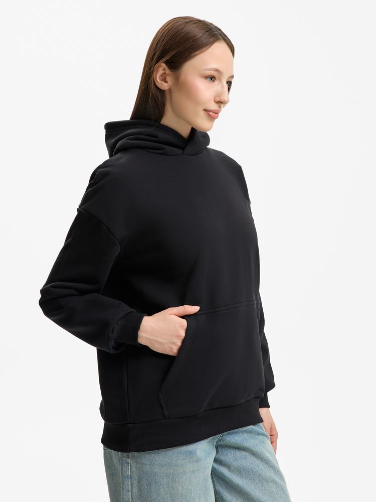 Худи унисекс оверсайз Daylero, черное / Миниатюра модельного (1000)