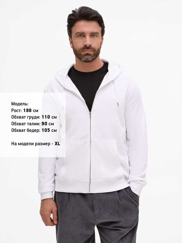 Толстовка унисекс Calipso, белая / Миниатюра модельного (1000)