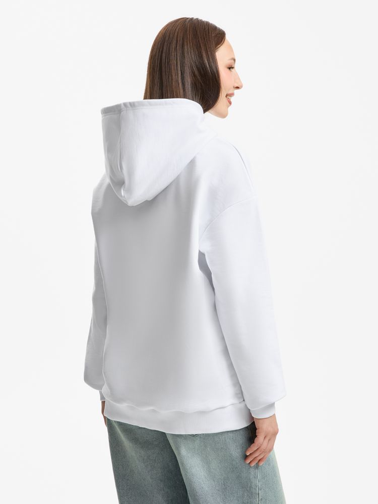 Худи унисекс оверсайз Daylero, белое / Миниатюра модельного (1000)