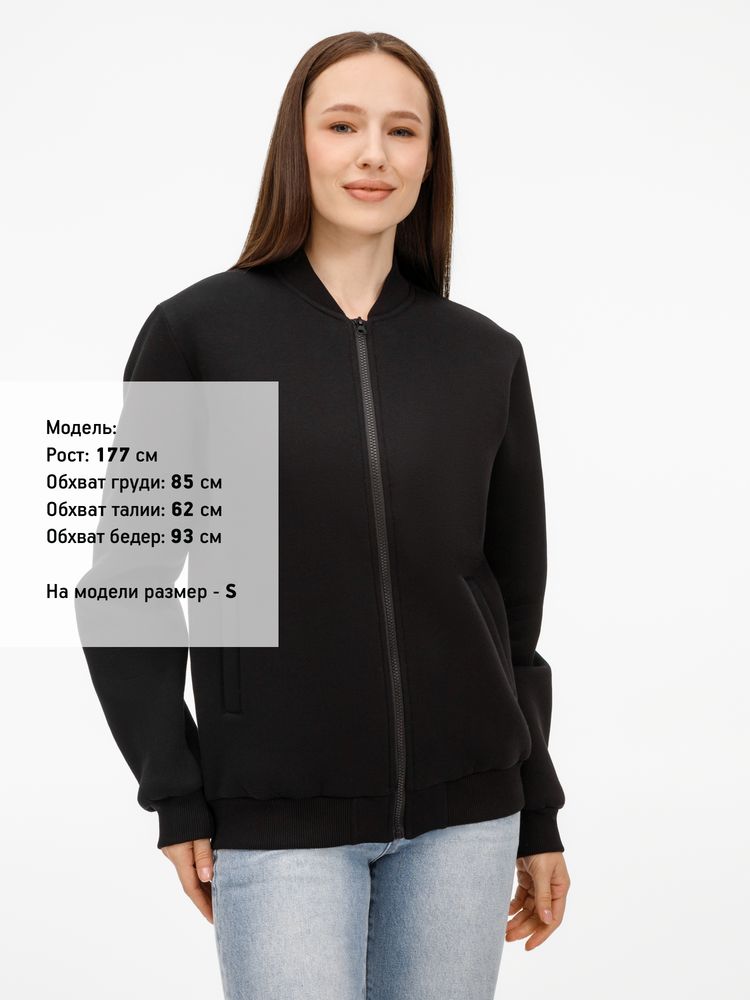 Бомбер унисекс Estado, черный / Миниатюра модельного (1000)