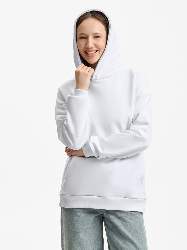 Худи унисекс оверсайз Daylero, белое / Миниатюра модельного (1000)