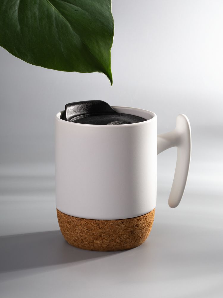 Кружка Corky Grip, белая / Миниатюра имиджевого (1000)