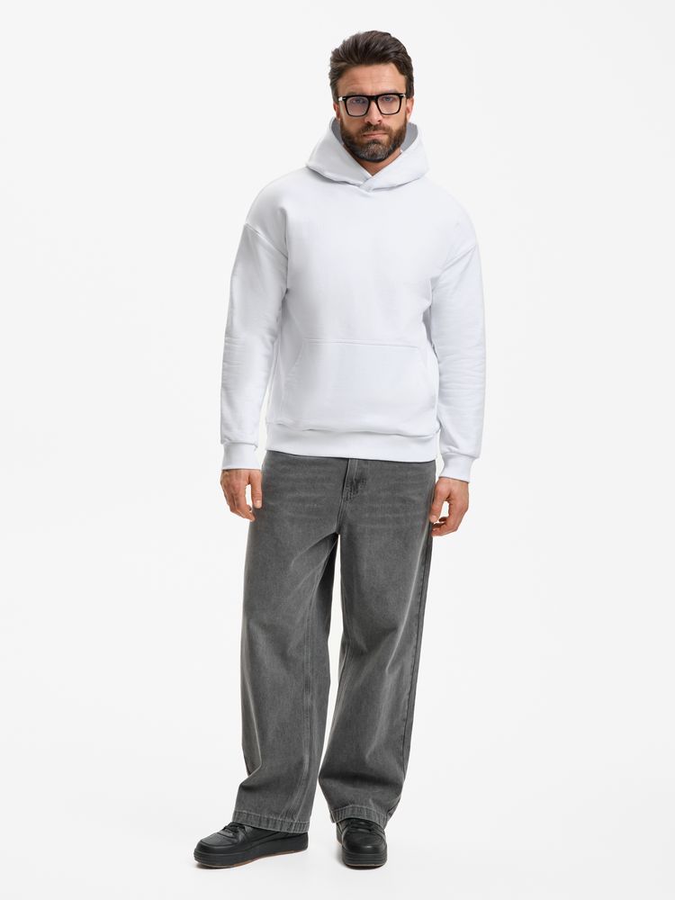 Худи унисекс оверсайз Daylero, белое / Миниатюра модельного (1000)