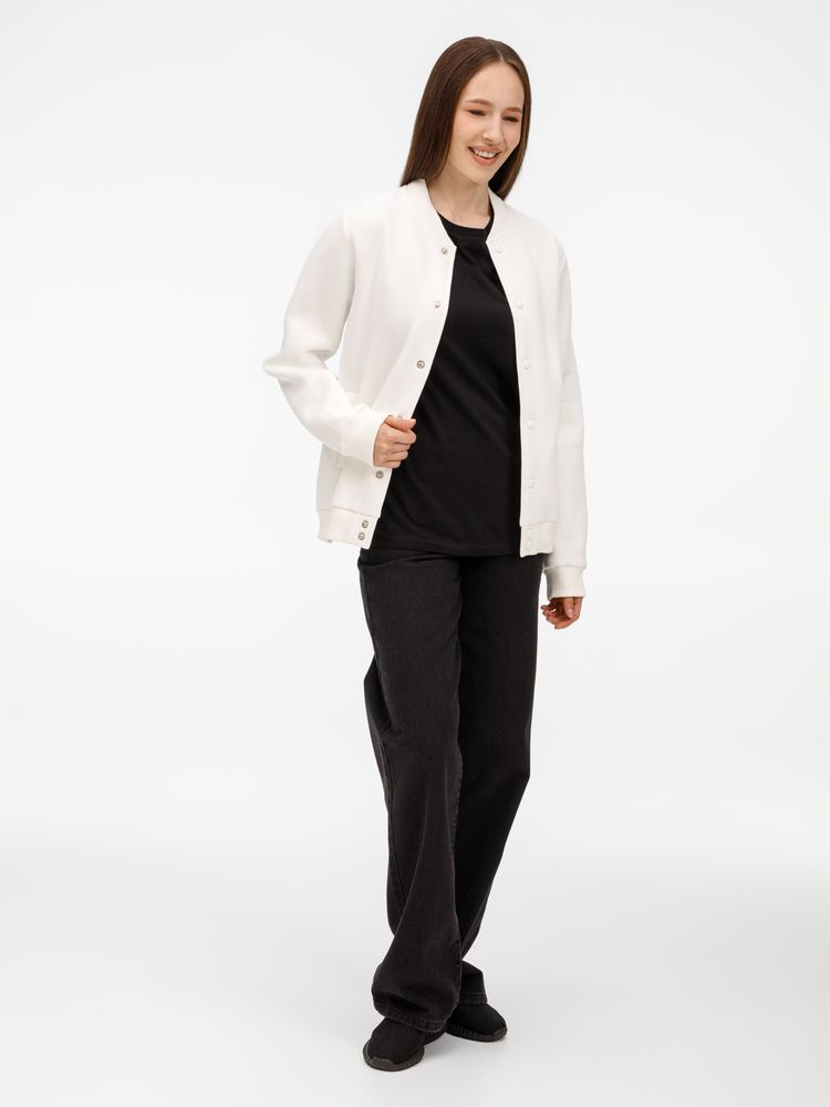 Бомбер унисекс AtmosWear, молочно-белый / Миниатюра модельного (1000)