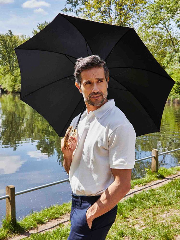 Зонт-трость Commissioner, черный / Миниатюра модельного (1000)