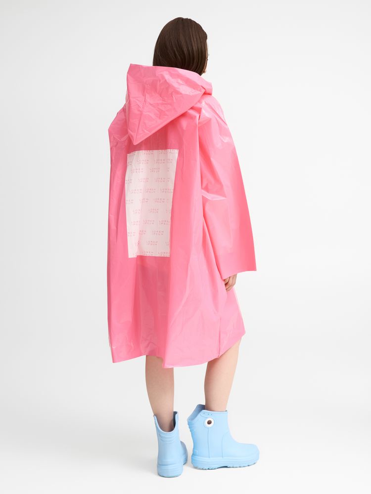 Дождевик-плащ CloudTime с печатью в один цвет на заказ / Миниатюра модельного (1000)