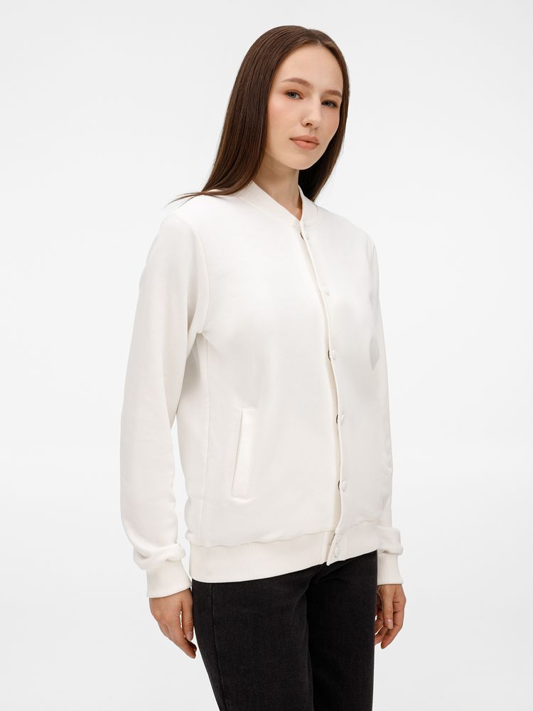 Бомбер унисекс Nuppu, молочно-белый / Миниатюра модельного (1000)