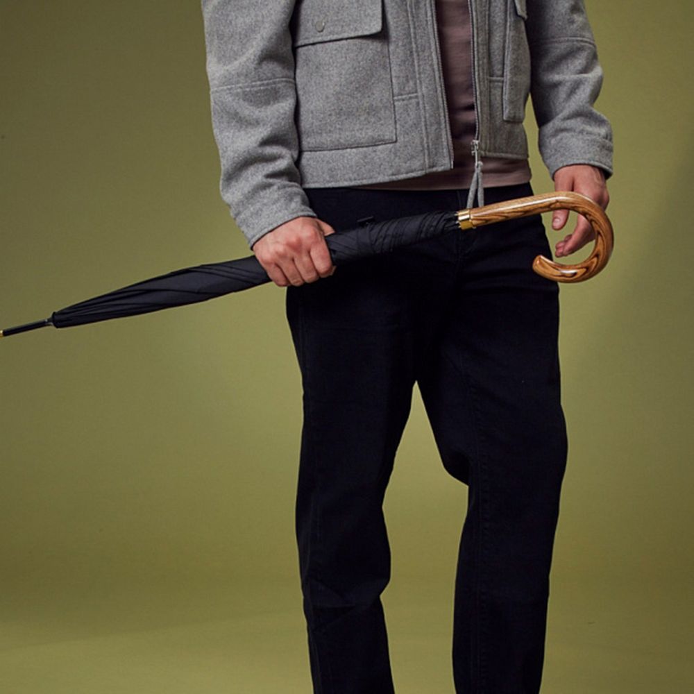 Зонт-трость Commissioner, черный / Миниатюра модельного (1000)