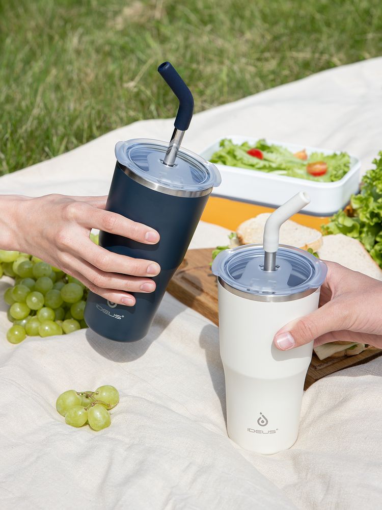 Термостакан Sapporo М, белый (молочный) / Миниатюра имиджевого (1000)