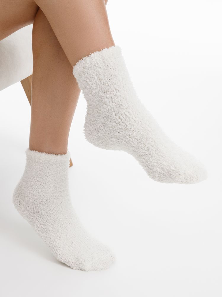 Носки Flaum, белые / Миниатюра модельного (1000)