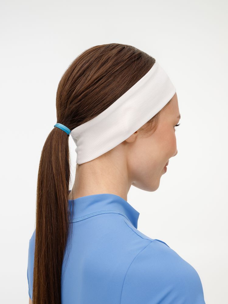 Охлаждающая повязка на голову Cool Head, белая / Миниатюра модельного (1000)