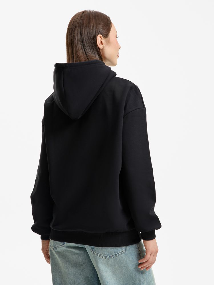 Худи унисекс оверсайз Daylero, черное / Миниатюра модельного (1000)