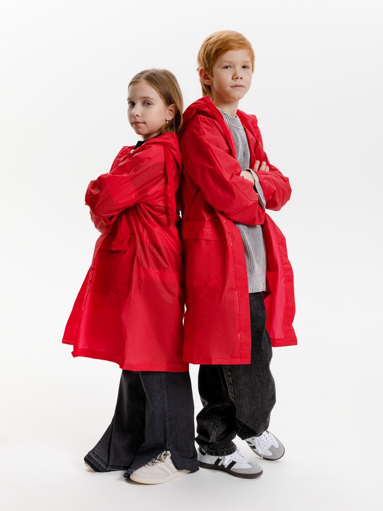 Дождевик детский RainDrop Kids, красный / Миниатюра модельного (1000)
