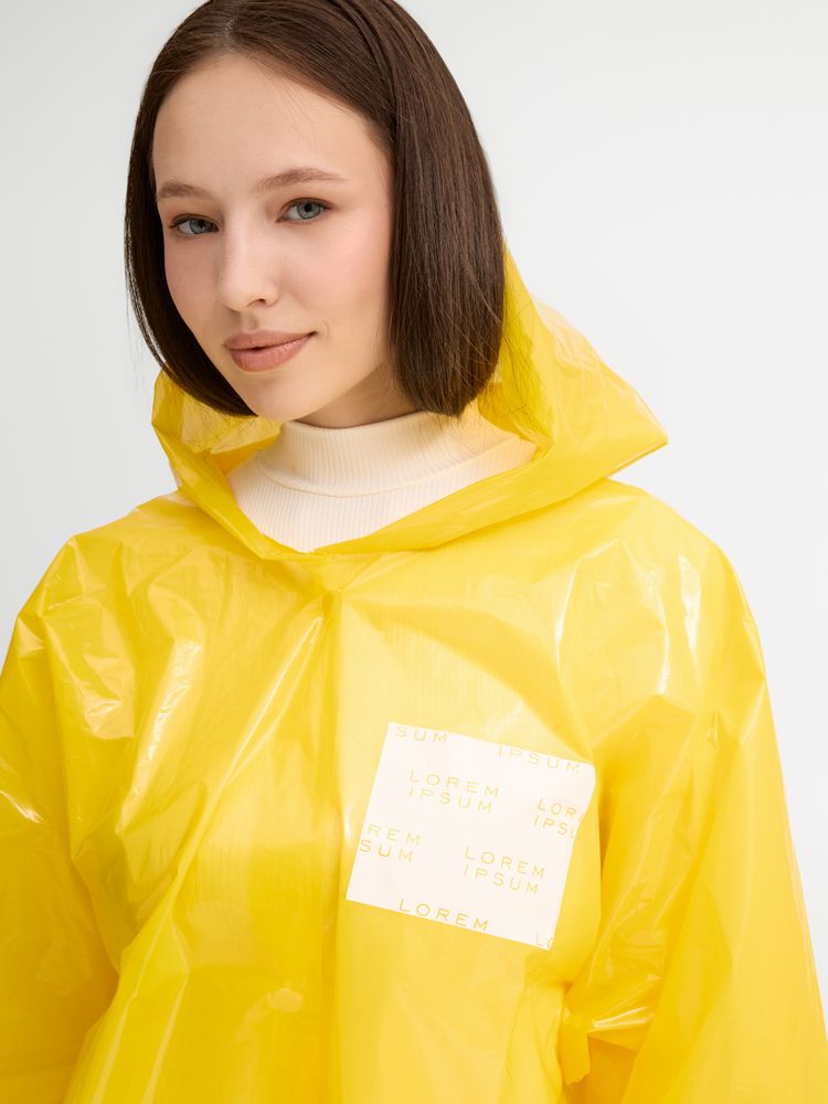 Дождевик-плащ CloudTime с печатью в один цвет на заказ / Миниатюра модельного (1000)