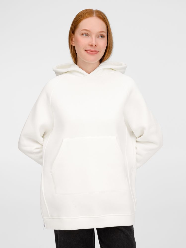 Худи унисекс оверсайз Easy Street, молочно-белое / Миниатюра модельного (1000)