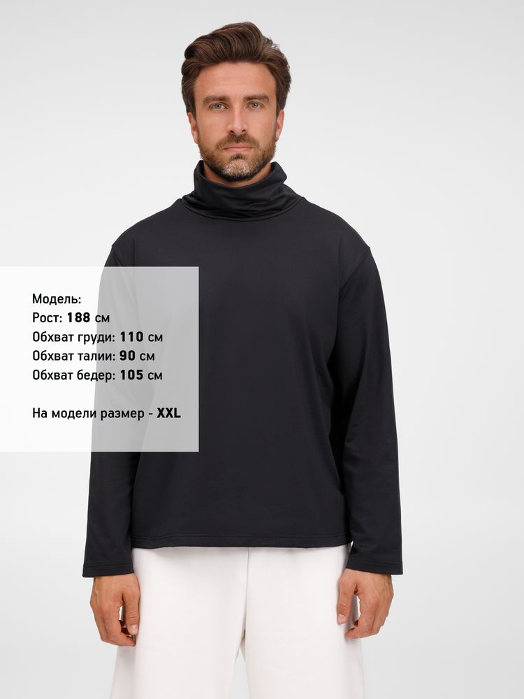 Лонгслив Morfiss, черный / Миниатюра модельного (1000)