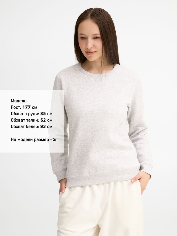 Толстовка женская Sully Women, светло-серый меланж / Миниатюра модельного (1000)