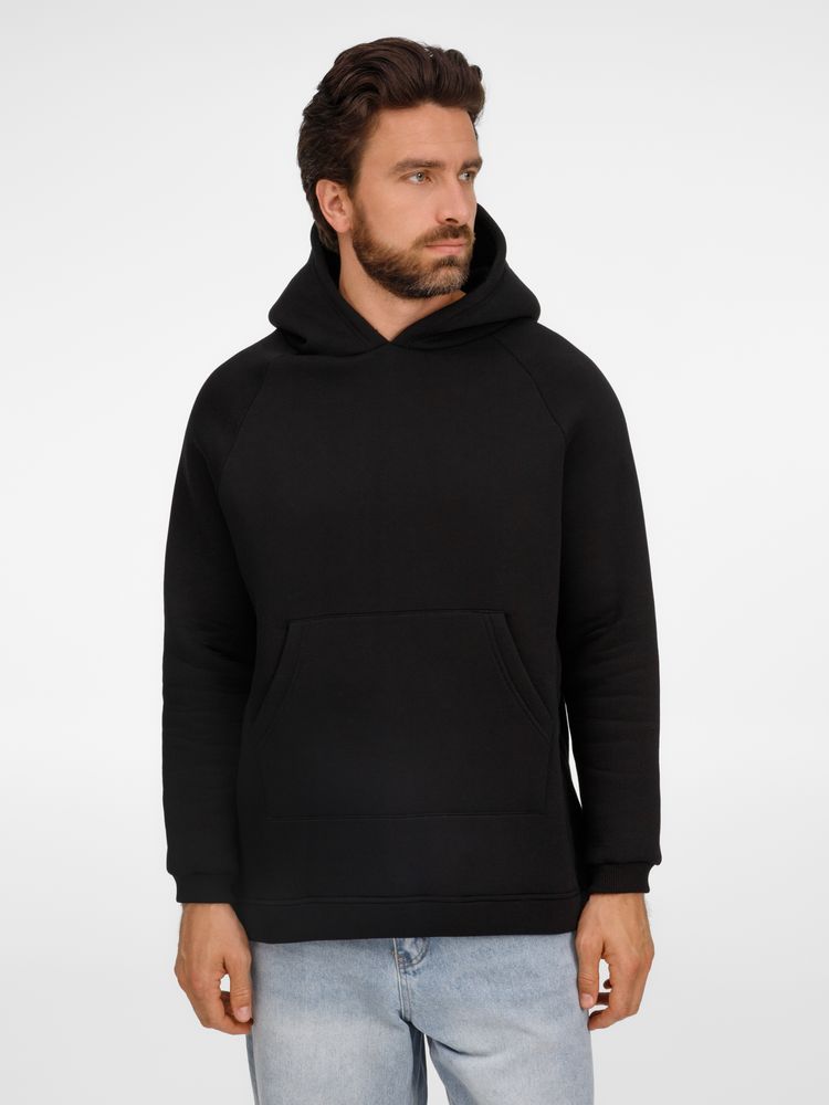 Худи унисекс оверсайз Easy Street, черное / Миниатюра модельного (1000)