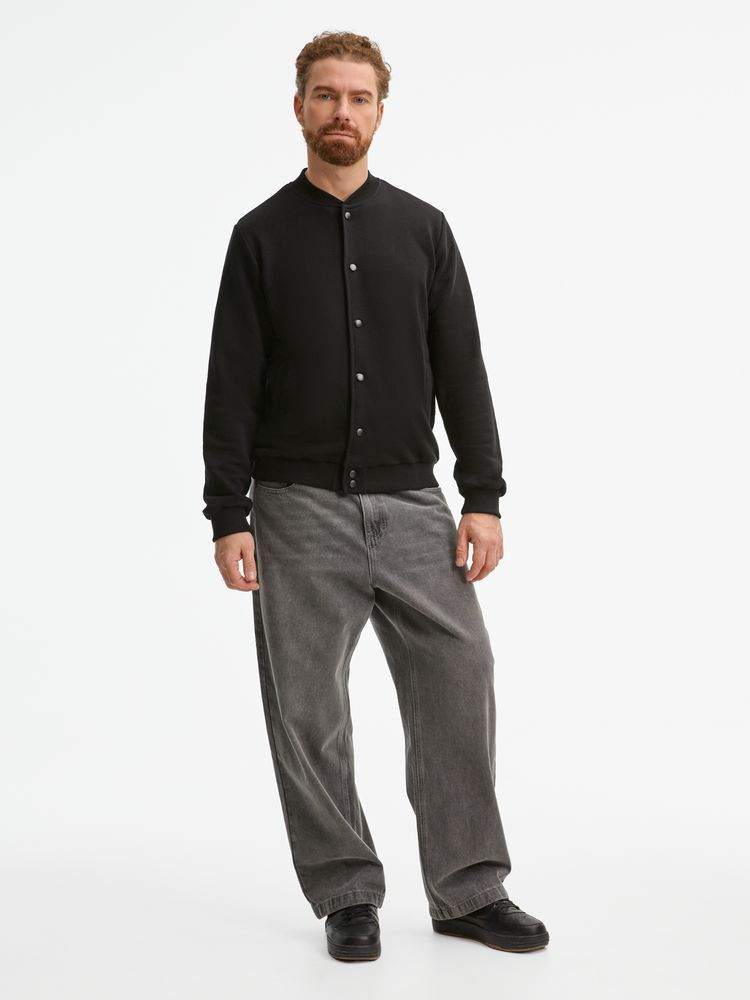 Бомбер унисекс Nuppu, черный / Миниатюра модельного (1000)