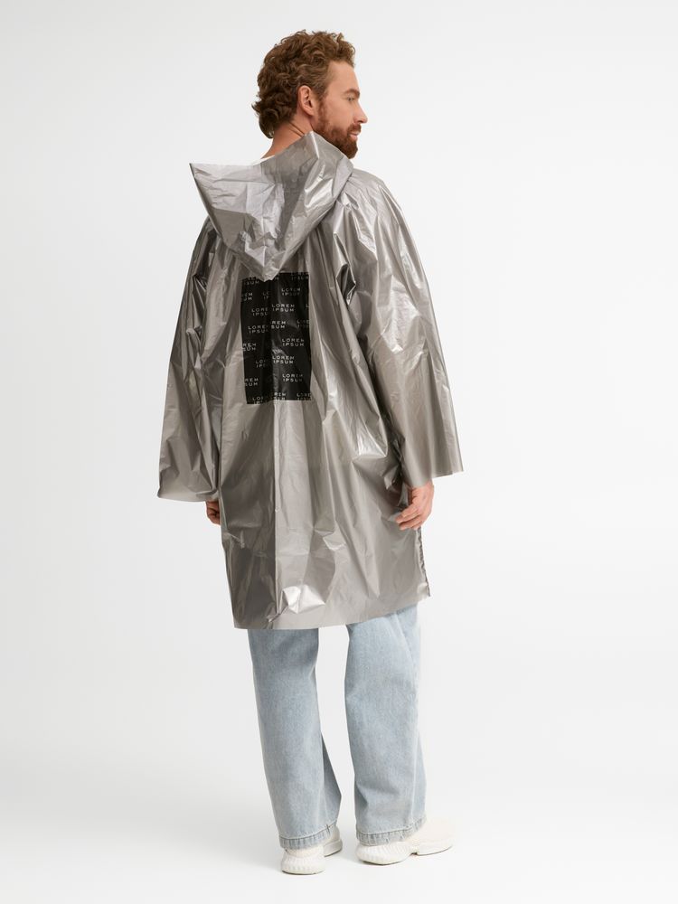 Дождевик-плащ CloudTime с печатью в один цвет на заказ / Миниатюра модельного (1000)