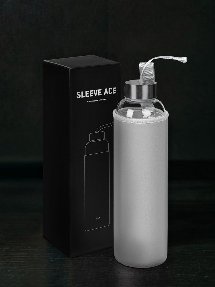 Бутылка для воды Sleeve Ace, серая / Миниатюра имиджевого (1000)