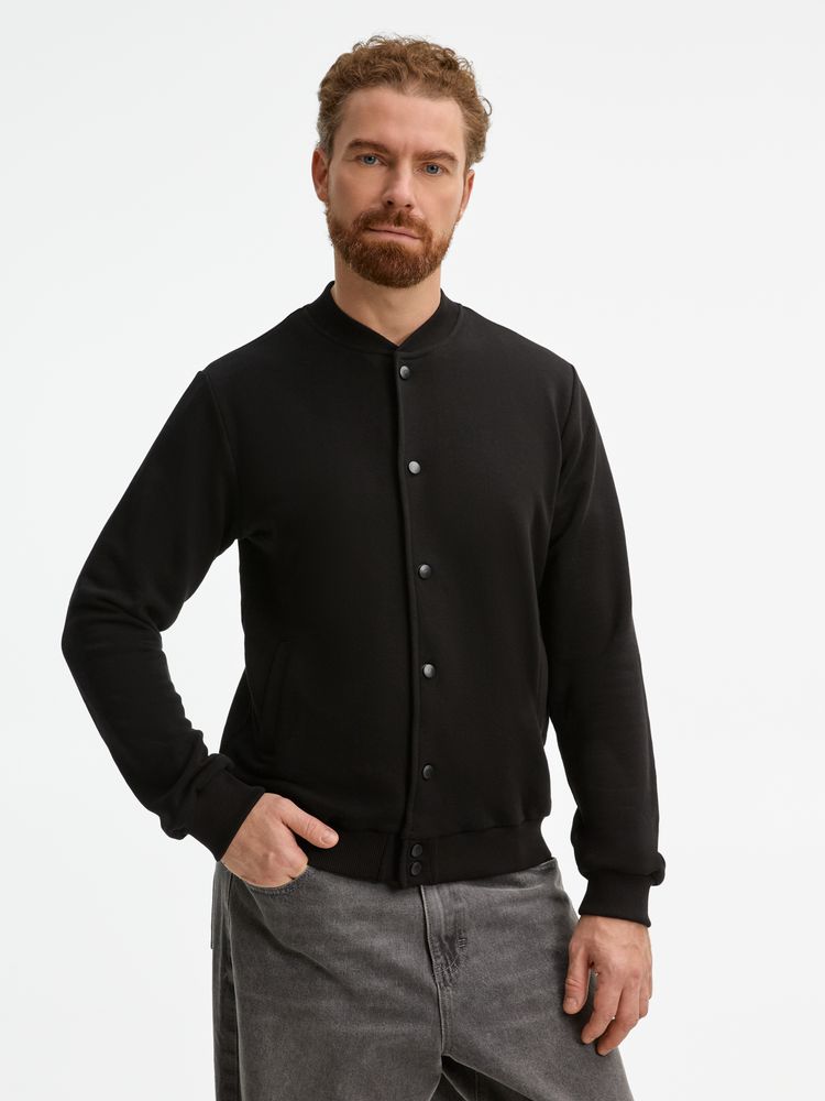 Бомбер унисекс Nuppu, черный / Миниатюра модельного (1000)