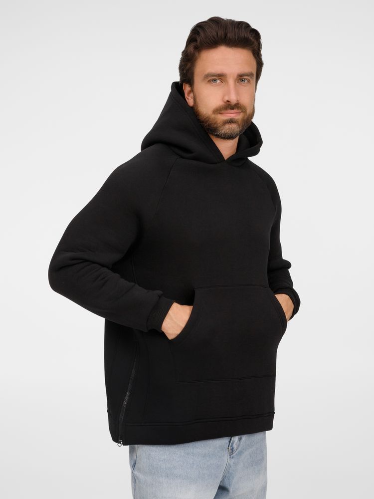 Худи унисекс оверсайз Easy Street, черное / Миниатюра модельного (1000)