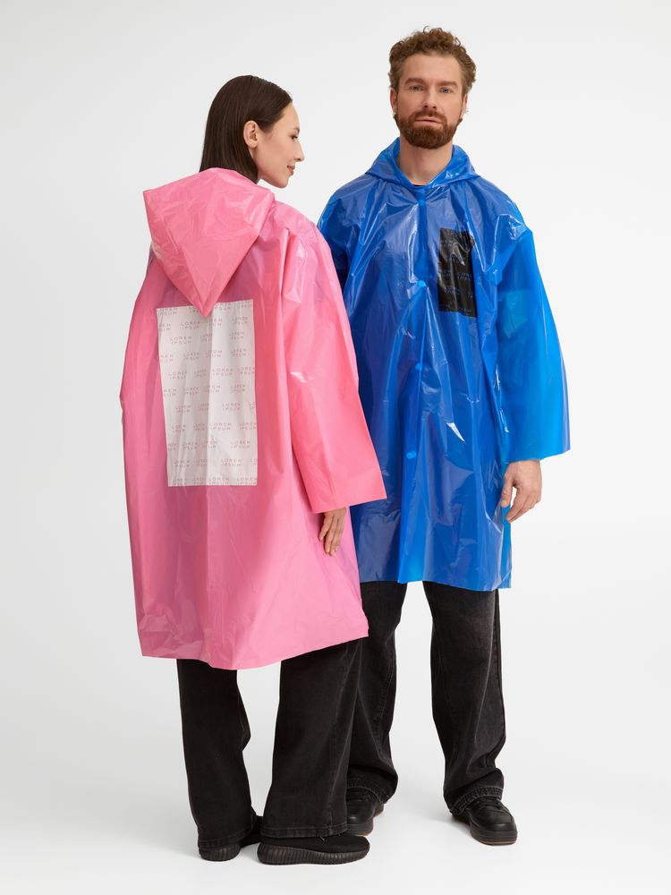 Дождевик-плащ CloudTime с печатью в один цвет на заказ / Миниатюра модельного (1000)