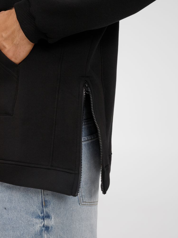 Худи унисекс оверсайз Easy Street, черное / Миниатюра модельного (1000)