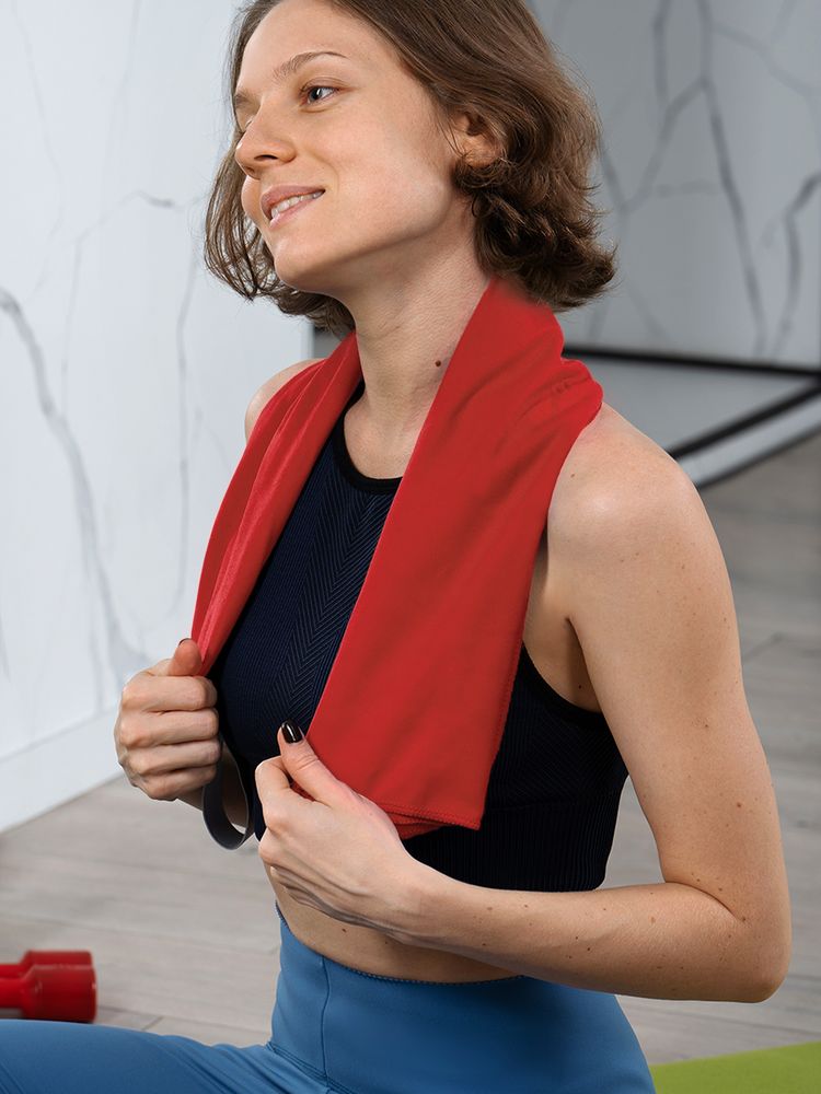 Полотенце из микрофибры Vigo S, красное / Миниатюра модельного (1000)