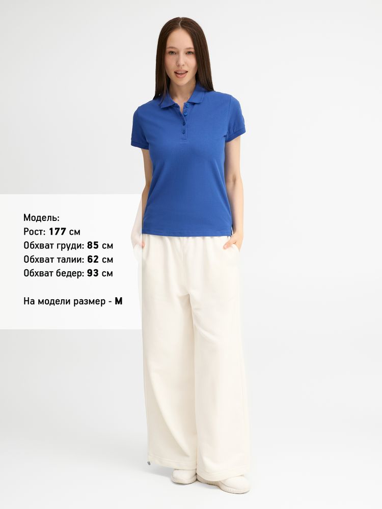 Рубашка поло женская People 210, ярко-синяя (royal) / Миниатюра модельного (1000)