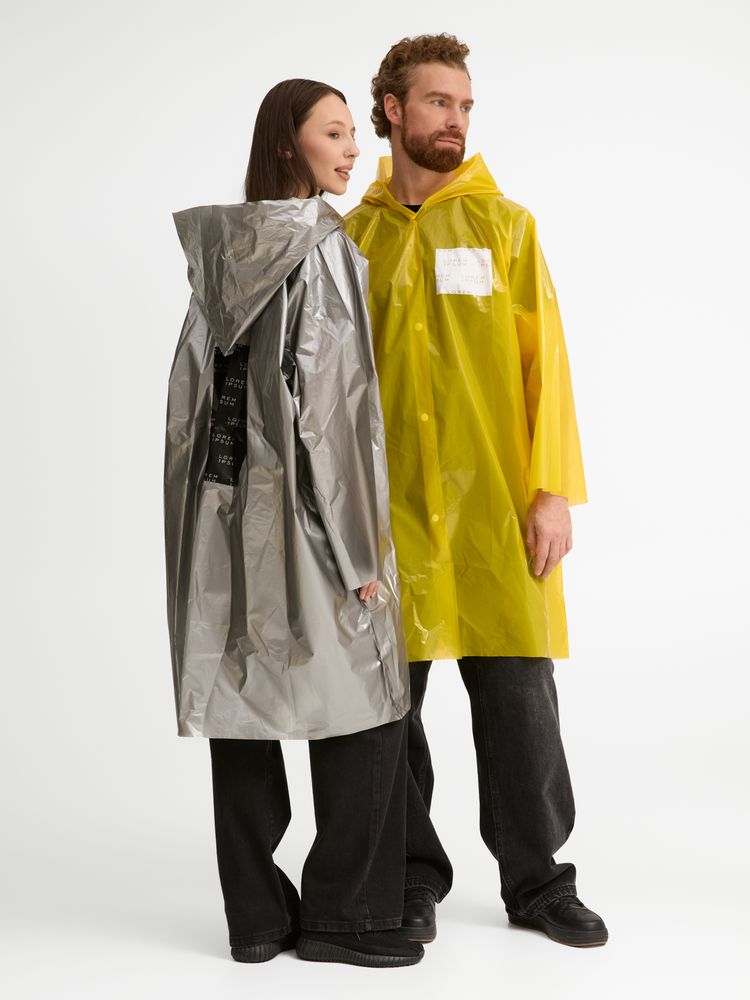 Дождевик-плащ CloudTime с печатью в один цвет на заказ / Миниатюра модельного (1000)