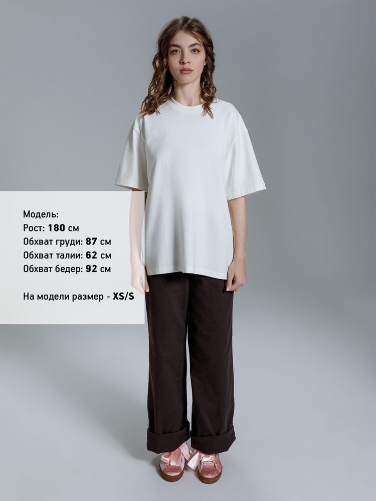 Футболка оверсайз Kangas, белая / Миниатюра модельного (1000)