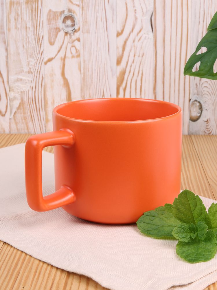 Чашка Jumbo в коробке матовая, оранжевая / Миниатюра имиджевого (1000)