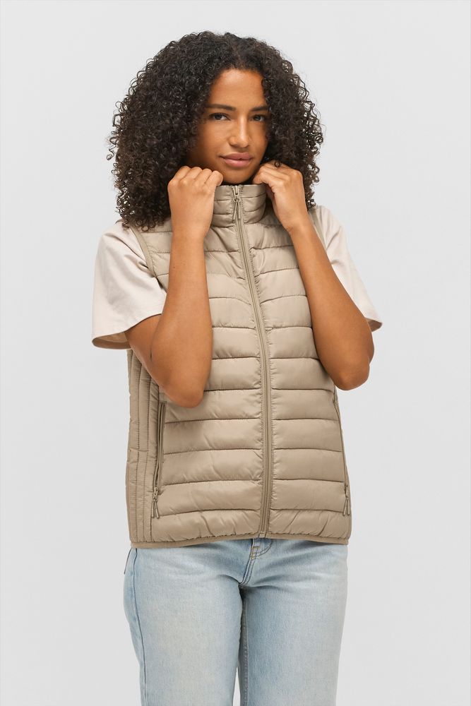 Жилет женский Stream BW Women, серо-бежевый / Миниатюра модельного (1000)