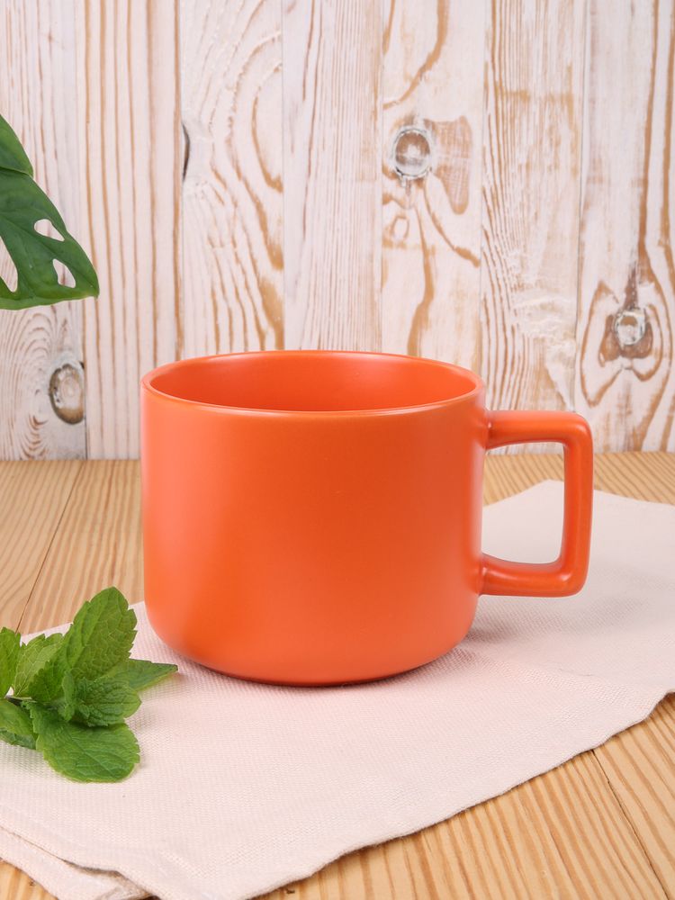 Чашка Jumbo в коробке матовая, оранжевая / Миниатюра имиджевого (1000)